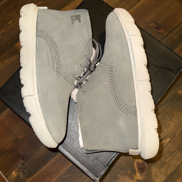 Sorel Gray Explorer Boots for Women - Picture 3 of 5